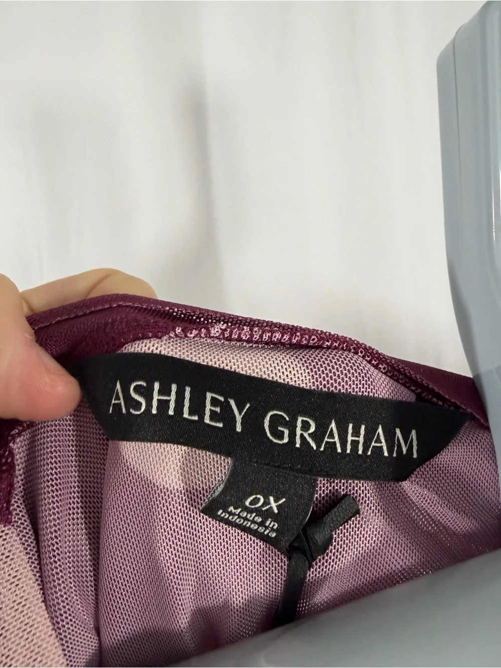 NWT Ashley Graham Women’s Size 0X Purple Sleeveless Polka Dot Dress